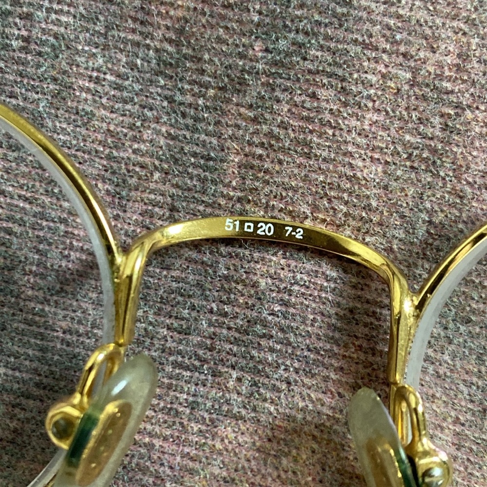 Vintage Gucci Gold Round Glasses - Picture 3 of 8
